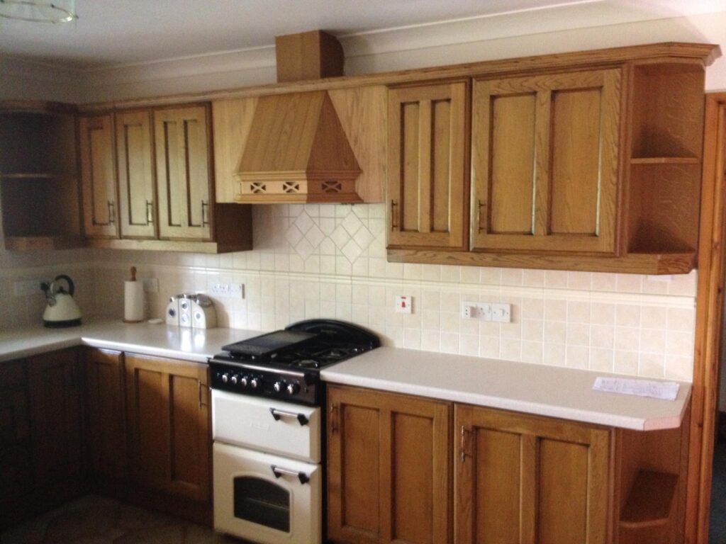 dark oak doors canopy open end units double oven