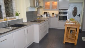 euroline style kitchen matt dove grey units