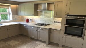 matt stone grey kitchen tullymore cups knobs double oven