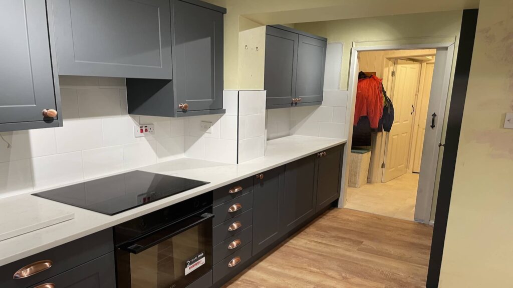 granite quartz worktops induction hob